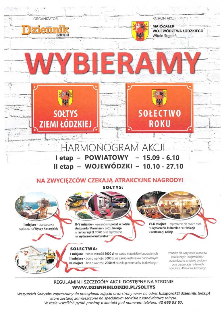 plakat - konkurs - Sołtys - Ziemi - Łódzkiej - i - Sołectwo - Roku - 2017