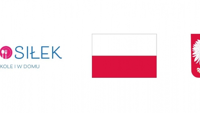Logotyp programu posiłek w szkole i w domu